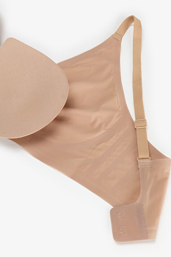 Bej Zerogram Decolette Sütyen - 7