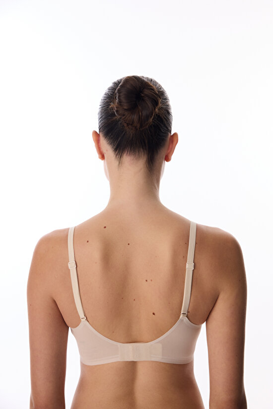 Ceramic Beige Zerogram Decolette Bra - 5