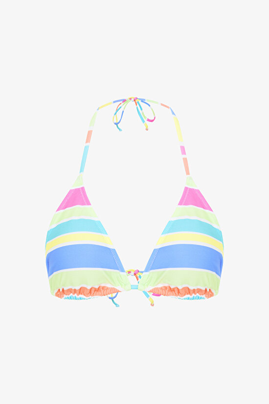 Multi Color Donna Triangle Bikini Top - 5