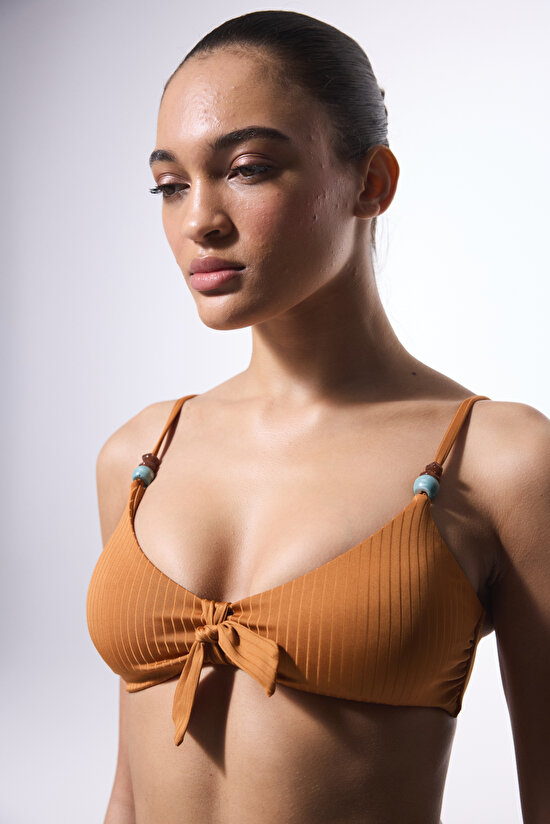 Lori Triangle Knot Caramel Top - 3