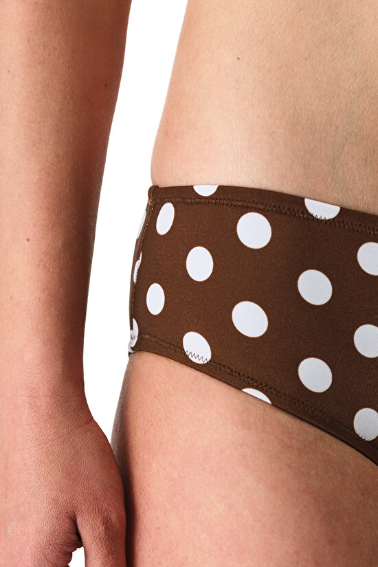 Multicolor Polka Dot Hipster Bikini Bottom - 3