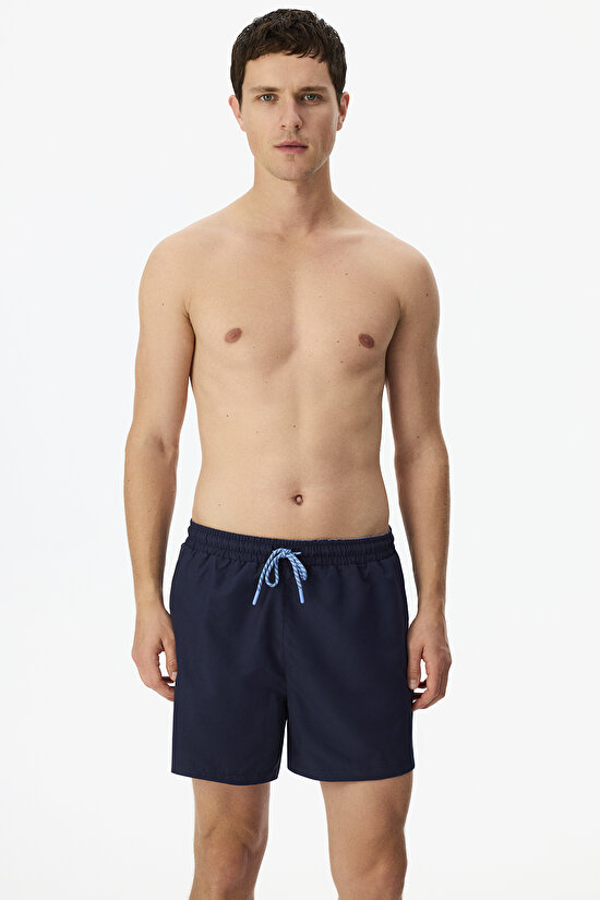 Man Indigo Blue Swim Shorts - 3