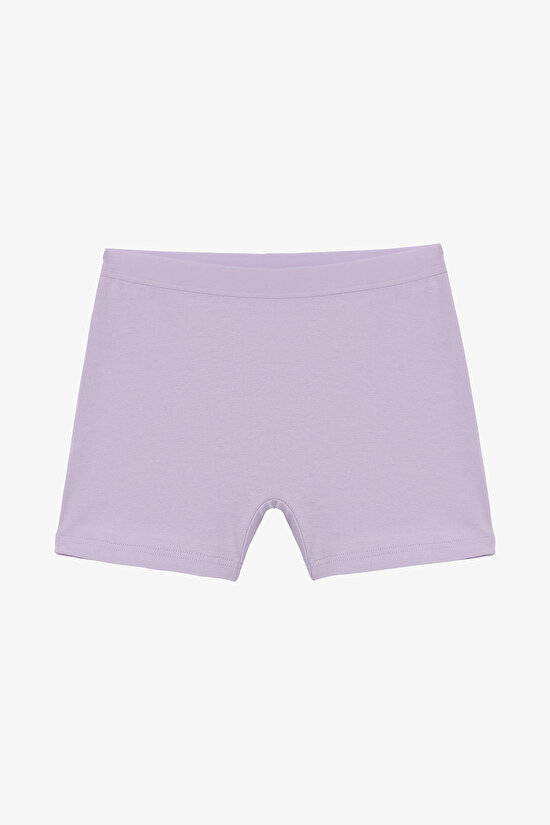 Girls Basic 2in1 Multi Colour Long Boxer Girls Basic 2in1 Multi Colour Long Boxer - 3