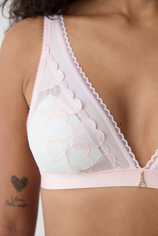 Removable Padded Triangle Pembe  Sütyen - Penti Loves Paris Koleksiyonu - 3