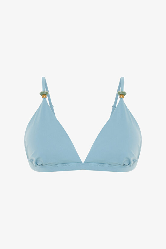 Blue Maya Triangle Fit Bikini Top - 5