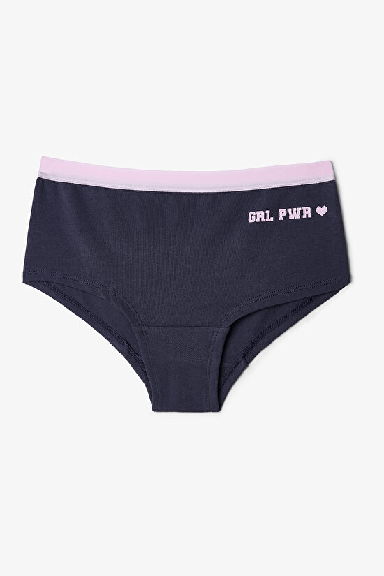 Pembe Kız Çocuk College 3'lü Hipster Külot - 2