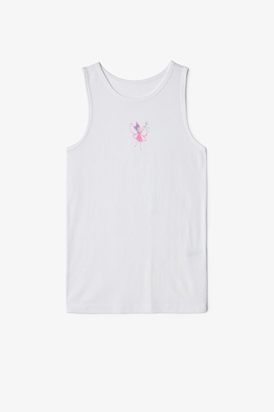 Off-White Girls Pretty Fairy Printed 2-Pack Tank Top - 3