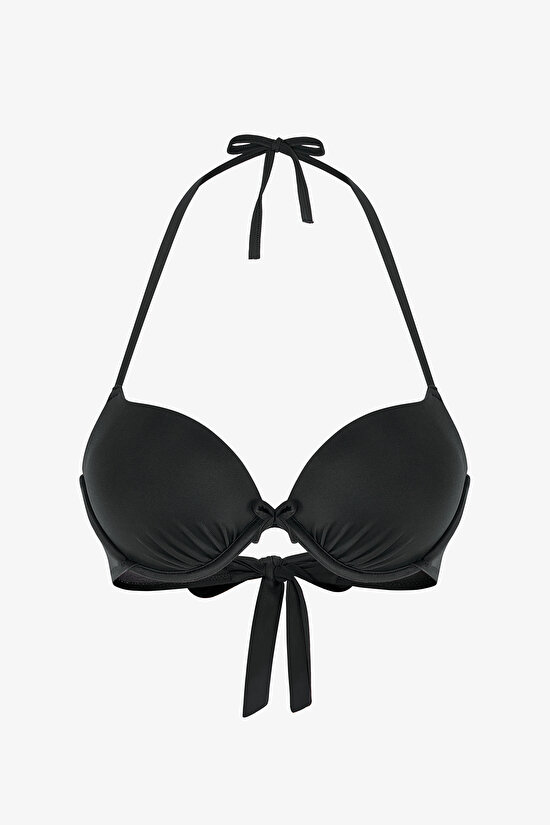 Siyah Push Up Destekli Bikini Üstü - 4