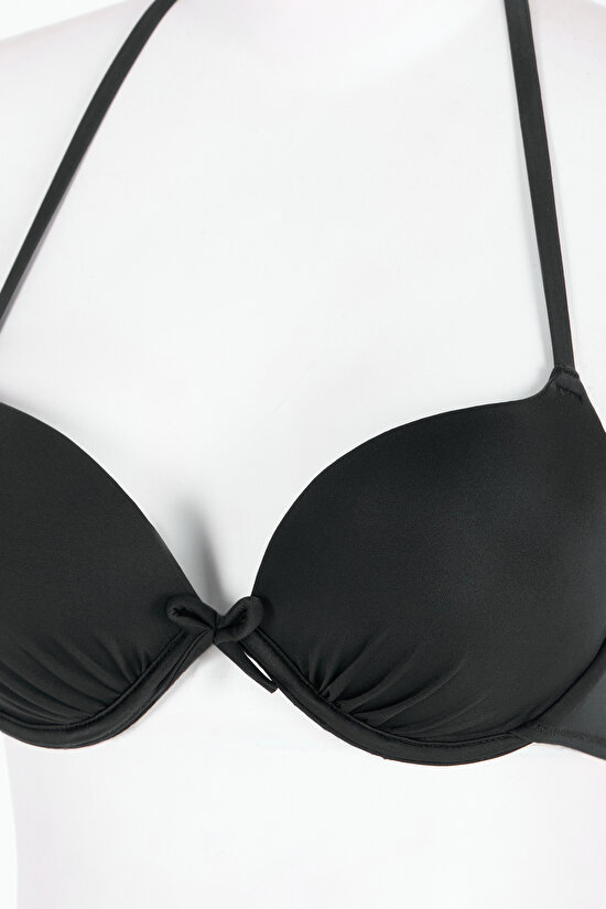 Siyah Push Up Destekli Bikini Üstü - 6