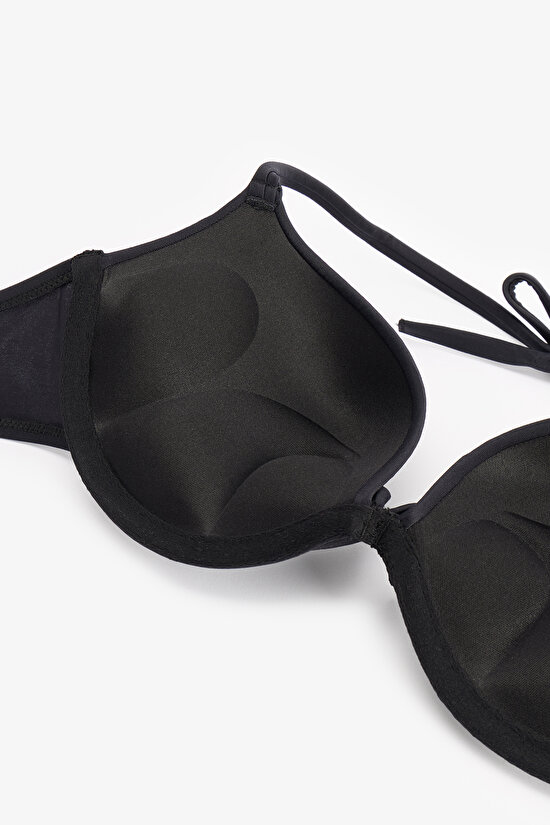 Siyah Push Up Destekli Bikini Üstü - 7
