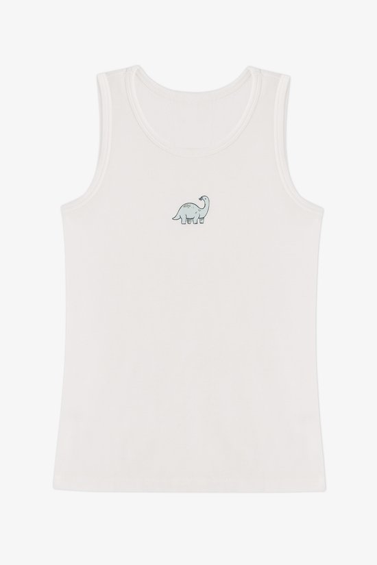 Boys' Off White Dino Dash 2 Pack Tank Top - 3