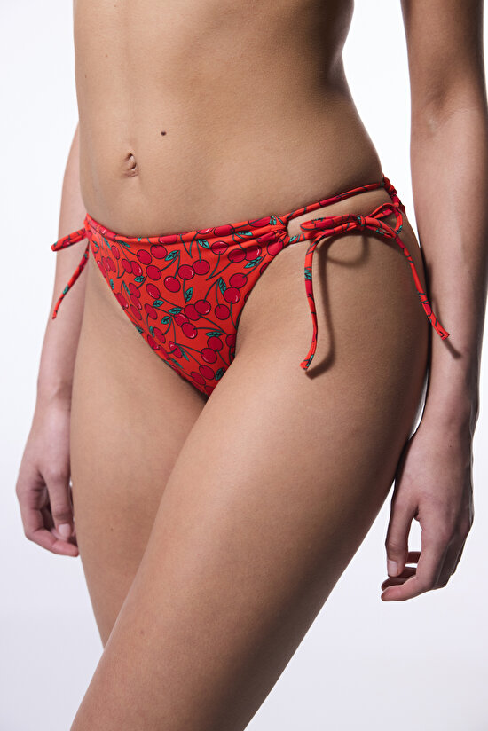 Multi Color Chery Side Bikini Bottom - 4