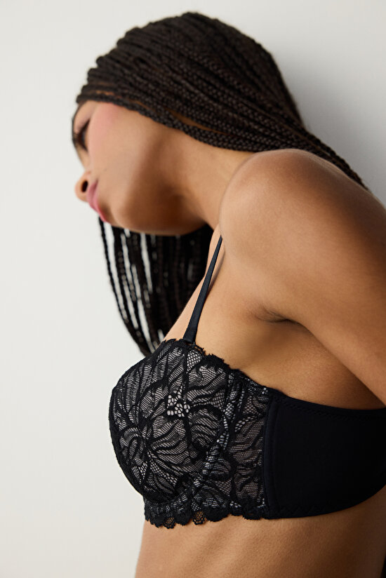 Bloom Lace Black Bra - 3