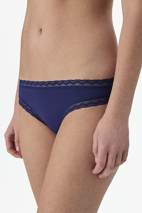 Navy Easy Trim Slip Briefs - 1