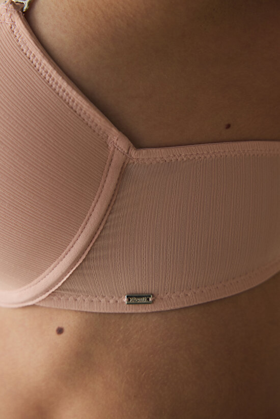 Essentials Underwire Push Up Bra in Light Dusty Rose - 4