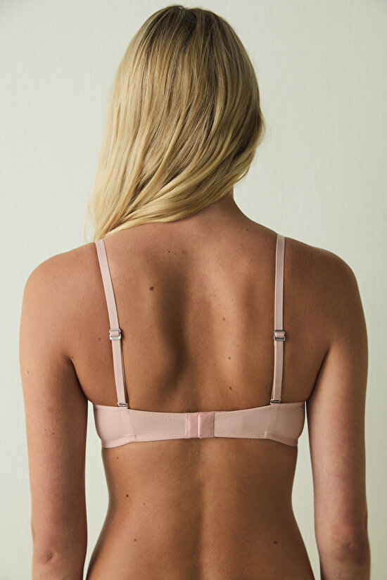 Essentials Underwire Push Up Bra in Light Dusty Rose - 6