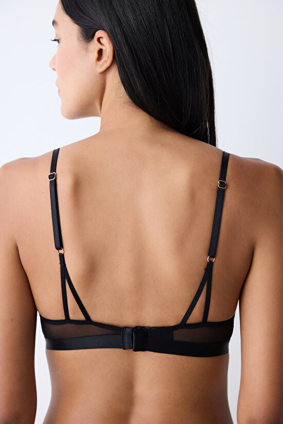 Soft Üçgen Siyah Sütyen - 4