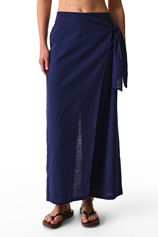 Lacivert Cora Pantolon - 4