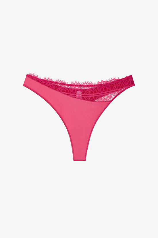 Fuşya Saten Tanga - 3