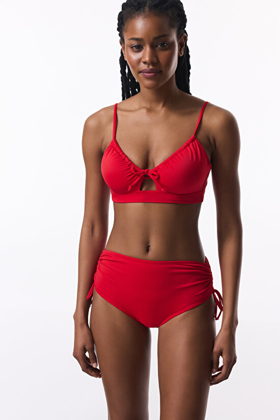High Ring Red Bikini Bottom - 3