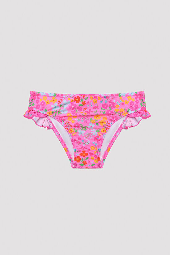 Girls Flower Bandeau Bikini Set - 3