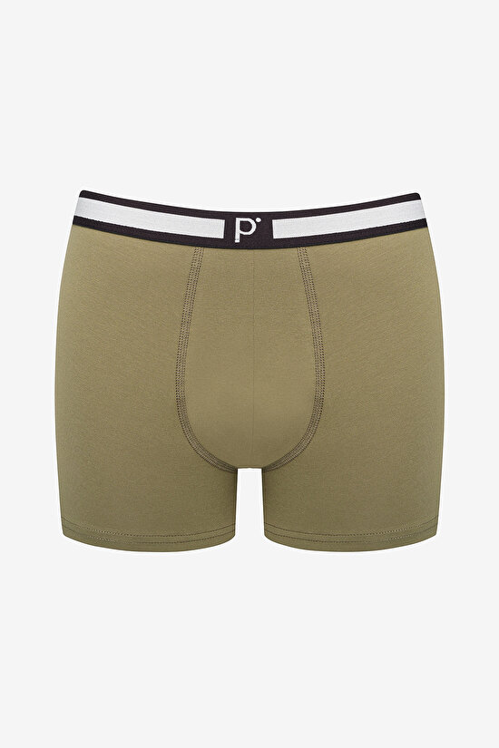 Erkek Basic Detailed 3lü Çok Renkli Boxer - 4