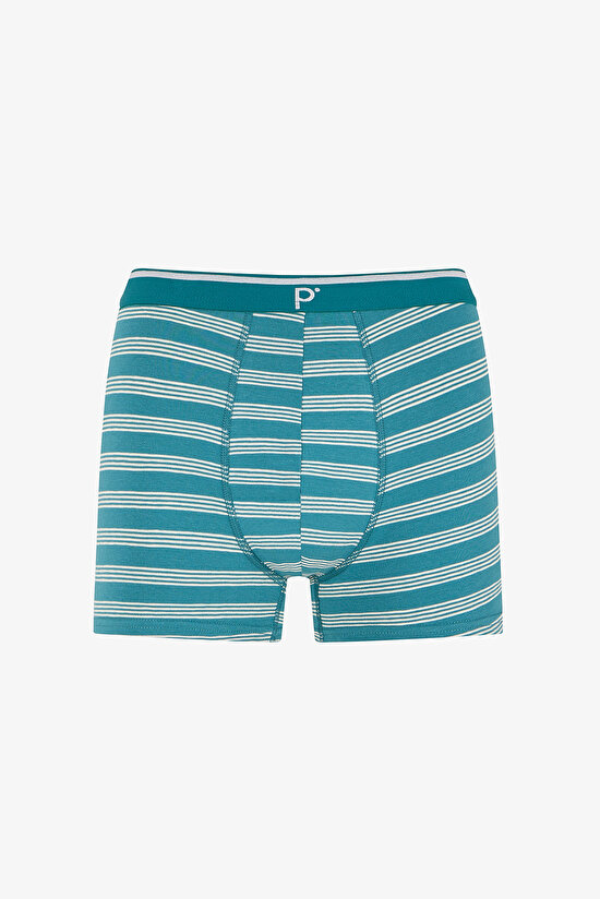 Erkek Renkli Blue Çizgili Çoklu Boxer - 3