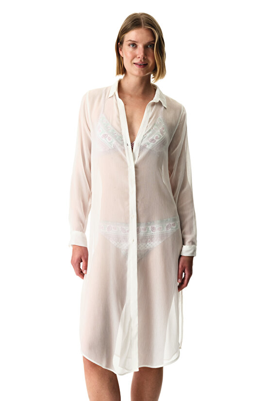 Beyaz Abbie Gömlek - 1