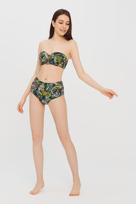 Multi Colour Blossom High Fashion Bikini Bottom - 3