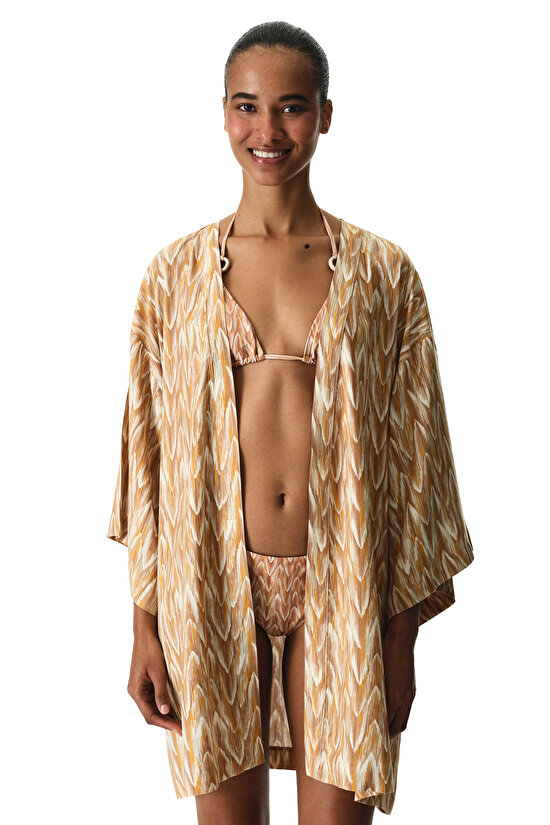 Renkli Kacie Kimono - 5
