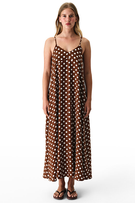 Polka Dot Elbise - 5