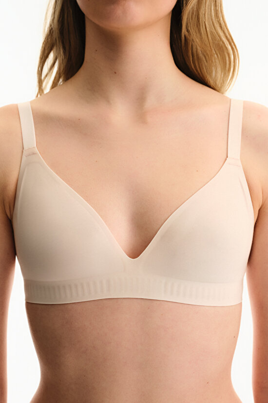 Krema Pembesi Üçgen Bonding Sütyen - 3