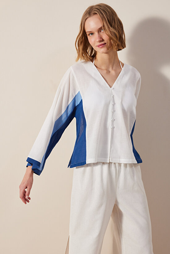 Carla Beyaz Gömlek - 9