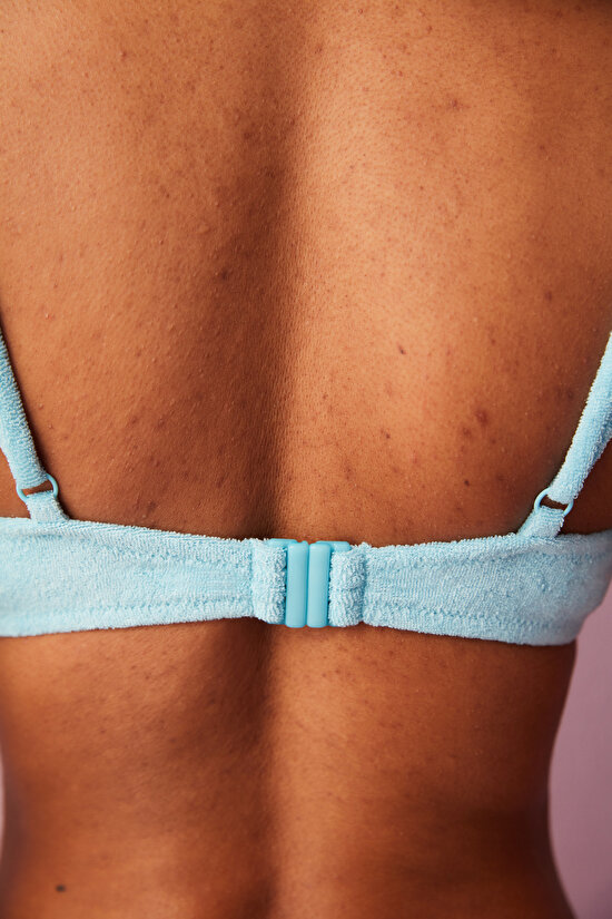 Deniz Mavisi Relax Bra Havlu Bikini Üstü - 6