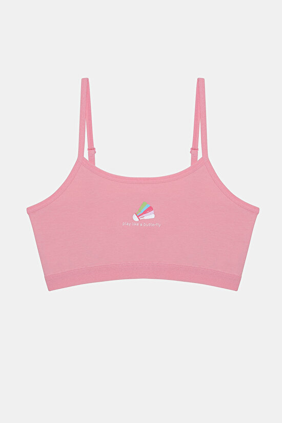 Kız Çocuk Badminton 2li Çok Renkli Crop Üst - 3