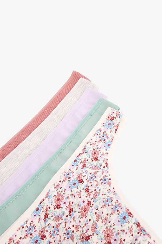 Iceland Bloom Çiçekli Düşük Bel 5'li  Tanga Külot - 4