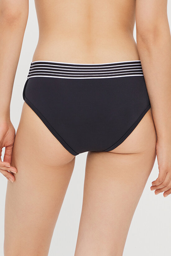 Black Rowena Sportt Short Bikini Bottom - 4