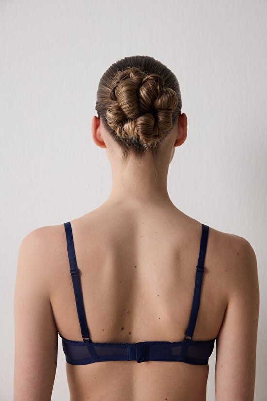 Broderie Wire Lacivert Sütyen - 6