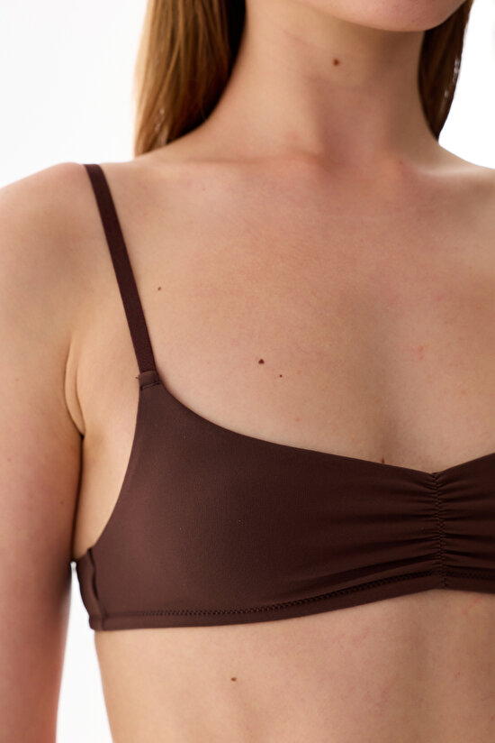 Kahverengi Mini Micro Balensiz Sütyen - 6