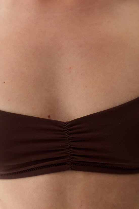 Kahverengi Mini Micro Balensiz Sütyen - 7