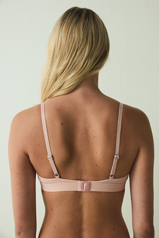 Dusty Rose Non-wired Non-Padded Micro Triangle Bra - 6