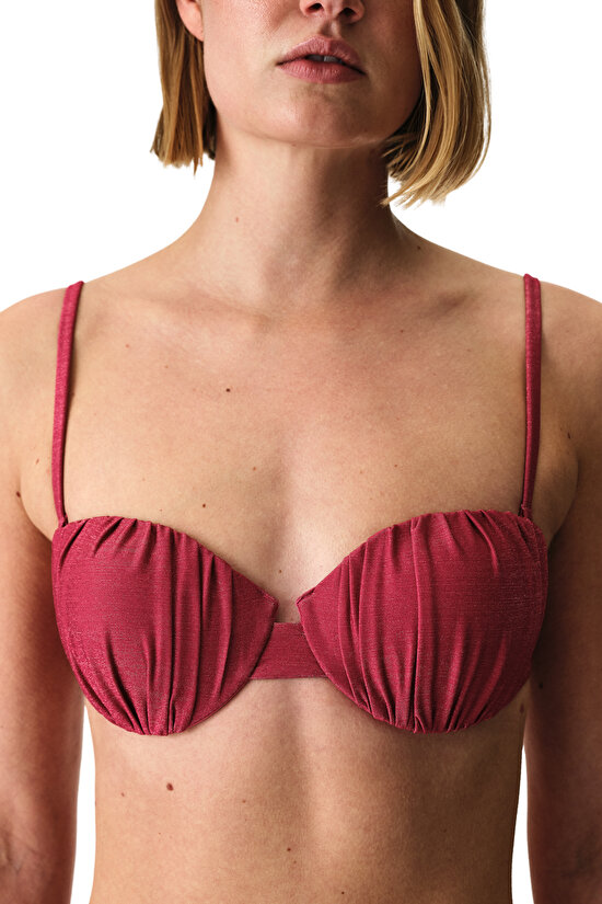 Fuşya Dayana Shell Bikini Üstü - 3