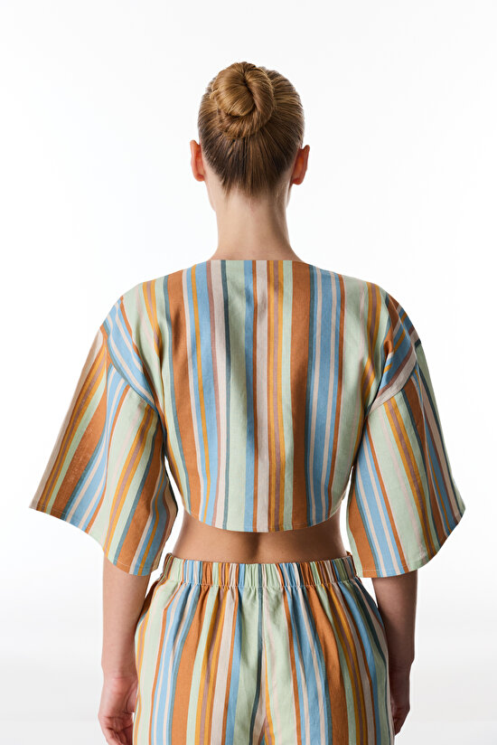 Multicolor Carrie Top - 2