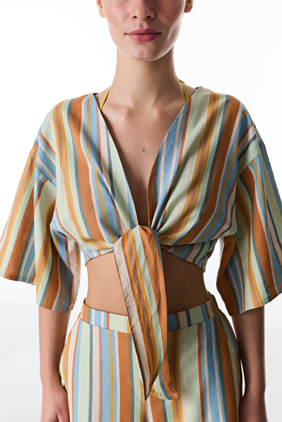 Multicolor Carrie Top - 4