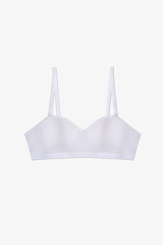Optical White Girls Bra - 1