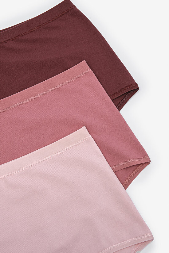 Earth Tones Cotton 3in1 Highwaist Multi Colour Slip - 5