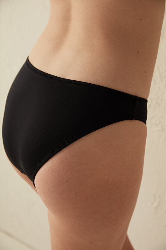 Bk Black Basic Slip Bikini Bottom - 3