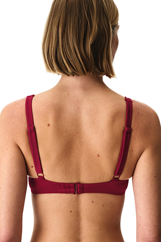 Bordo Evelyn Balen Bikini Üstü - 3
