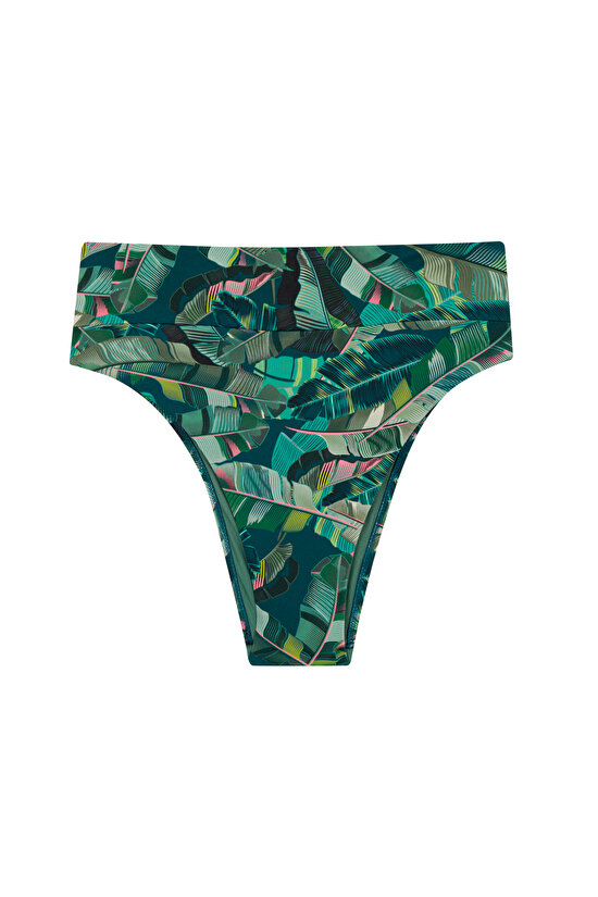 Çok Renkli Aloe High Vintage Bikini Altı - 4