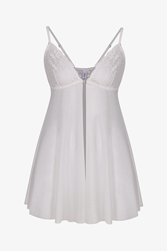 FRONT OPENING BABYDO, L, B32 KIRIK BEYAZ